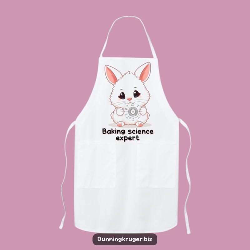 Funny Bunny Scientist Apron - Cute Curious Rabbit Lab Coat Gift