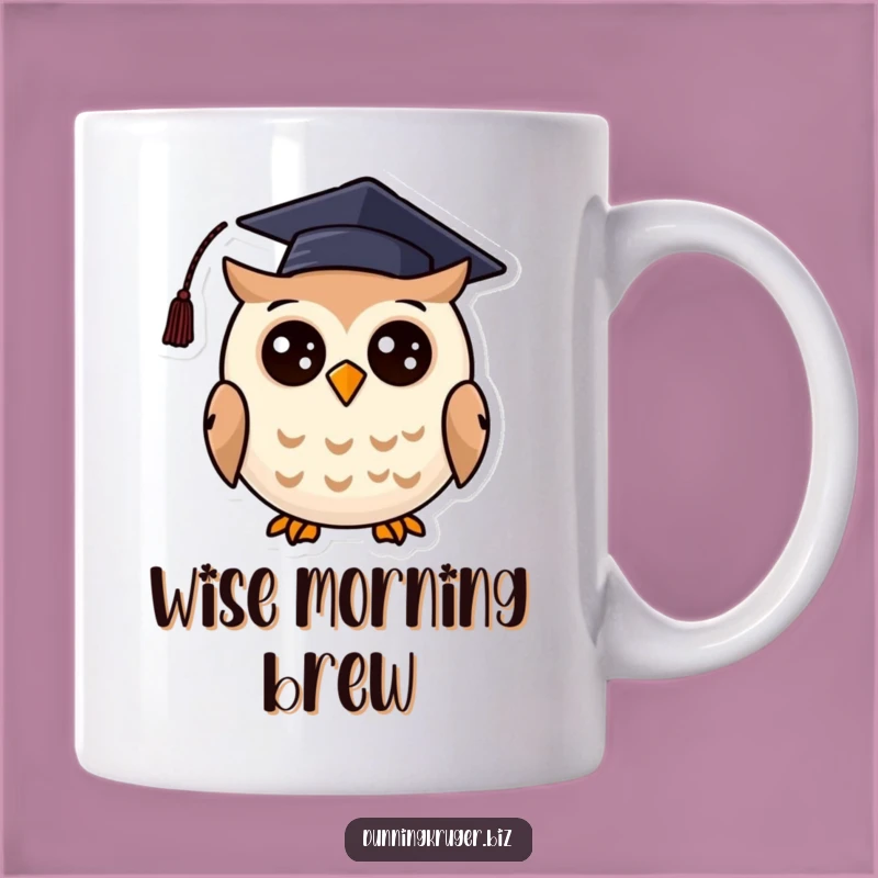 Funny Graduation Owl Mug, Wise & Witty Scholar Gift, Perfect Humorous Present