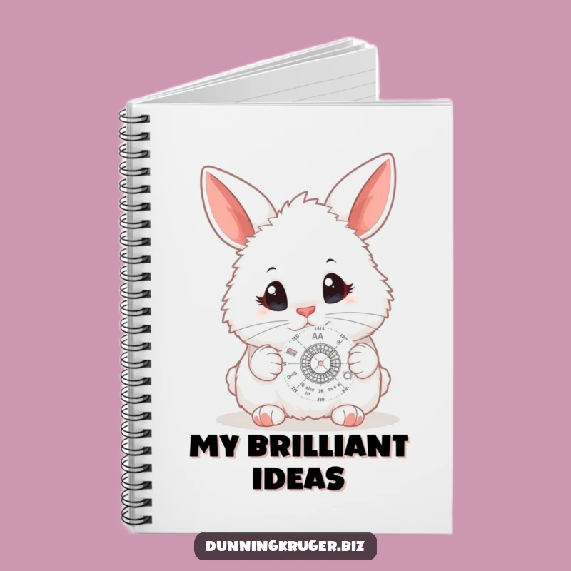 Funny Bunny Scientist Notebook - Adorable Curious Rabbit Journal Gift