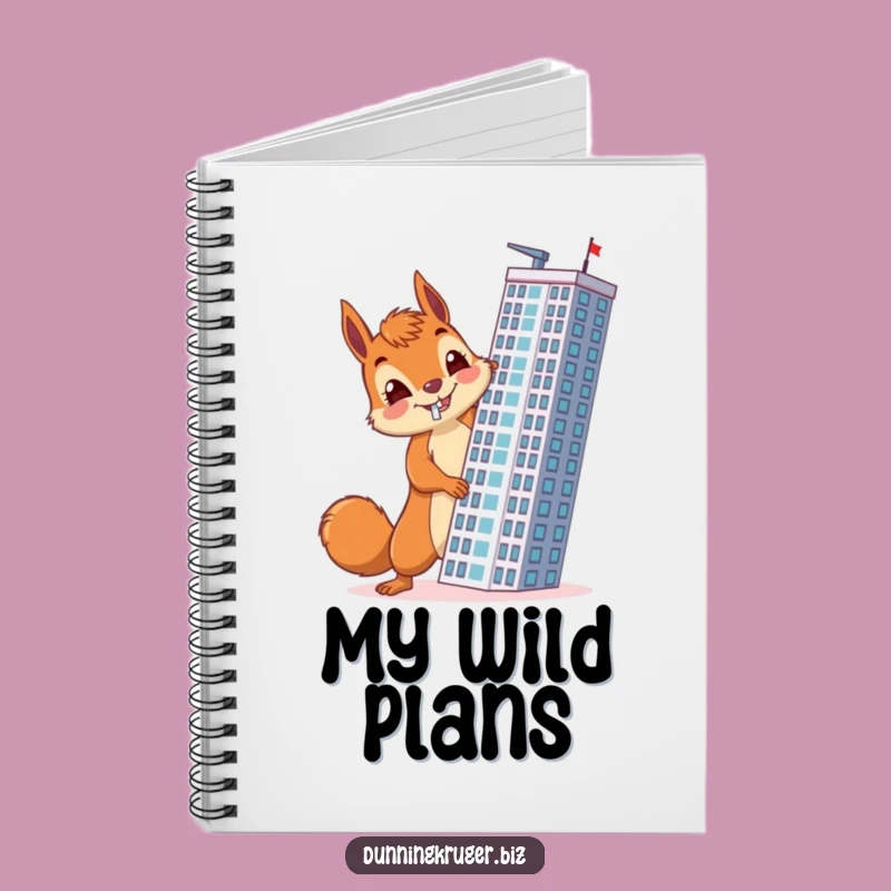 Funny Squirrel Architect Notebook - Accidental Skyscraper Builder Journal Gift